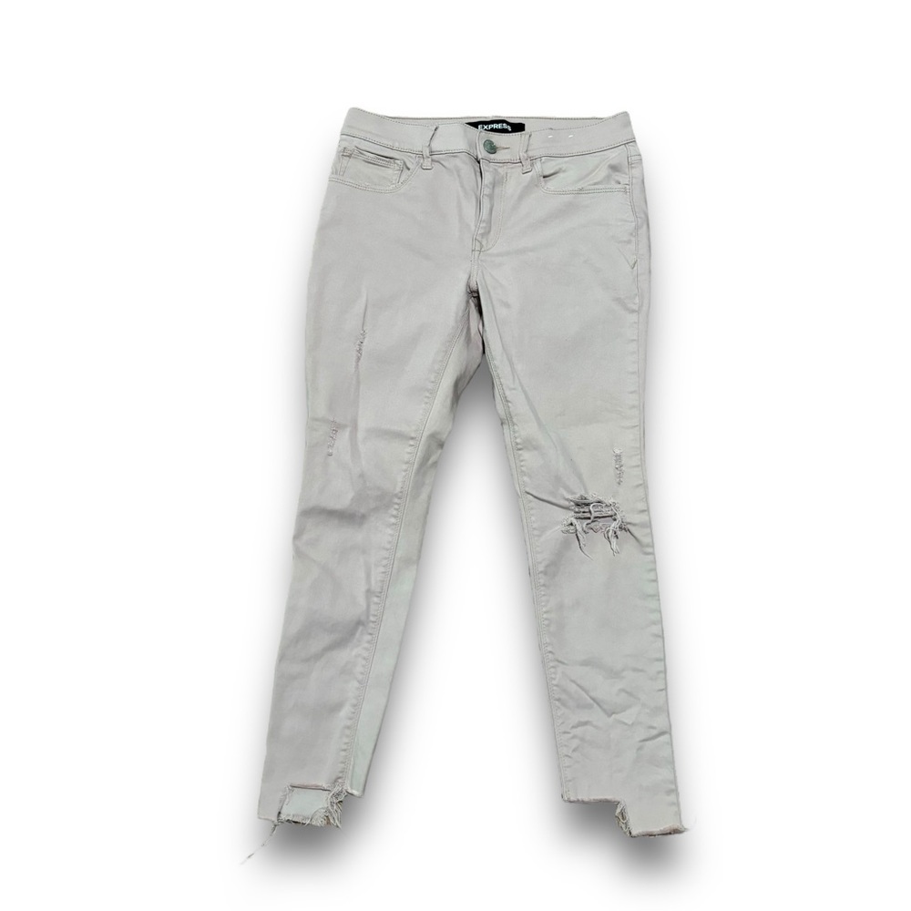Express Distressed Ankle Legging Mid Rise Stretch+ Supersoft Pink 6 / 28.5x25.5‎